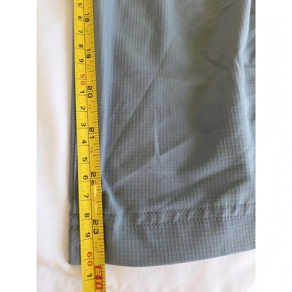 Eddie Bauer Womens Ripstop Crop Pant Capri Zip Pocket Gray Size 8